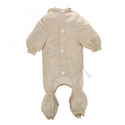 Impermeabil, rezistent la ploaie, poliester, cu patru picioare, pentru cățeluș, haină de ploaie cu glugă, îmbrăcăminte de ploaie, haine de exterior pentru animale de companie, costum subțire, complet asortat