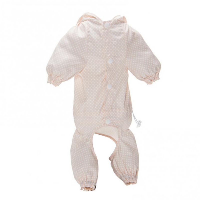 Impermeabil, rezistent la ploaie, poliester, cu patru picioare, pentru cățeluș, haină de ploaie cu glugă, îmbrăcăminte de ploaie, haine de exterior pentru animale de companie, costum subțire, complet asortat