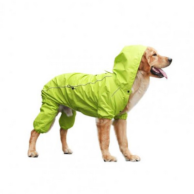Skaidrus šunų lietpaltis, kvėpuojantis vandeniui atsparus poliuretanas Big Pet Dog Keturkojis lietpaltis, skirtas išvykai šuniui Teddy lietaus nepraleidžiančios striukės komplektas