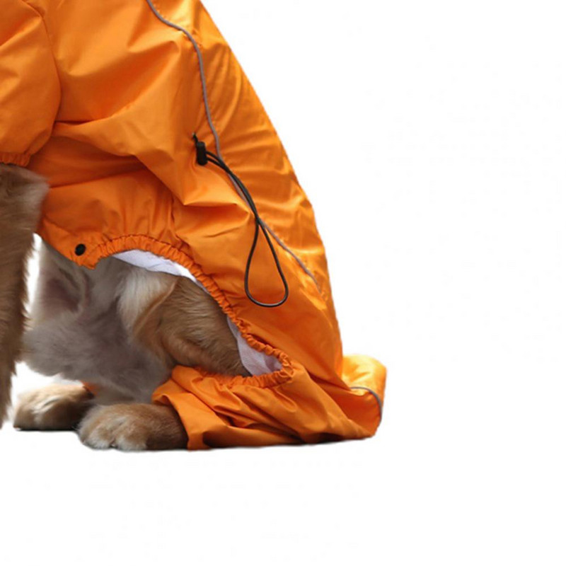 Skaidrus šunų lietpaltis, kvėpuojantis vandeniui atsparus poliuretanas Big Pet Dog Keturkojis lietpaltis, skirtas išvykai šuniui Teddy lietaus nepraleidžiančios striukės komplektas