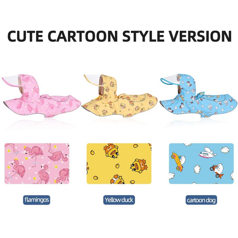 PU nepremokavé oblečenie pre psov, reflexná pláštenka pre malé a veľké psy, pláštenka pre Akita Bulldog, oblečenie pre šteniatka