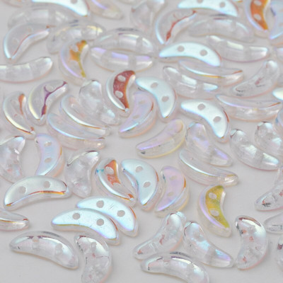 Taidian české sklenené korálky v tvare polmesiaca tyrkysovej farby, DIY korálkové šperky vo viktoriánskom štýle 3x10MM 3/5gramov/vrecko