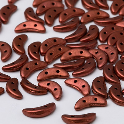 Taidian české sklenené korálky v tvare polmesiaca tyrkysovej farby, DIY korálkové šperky vo viktoriánskom štýle 3x10MM 3/5gramov/vrecko