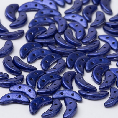 Taidian české sklenené korálky v tvare polmesiaca tyrkysovej farby, DIY korálkové šperky vo viktoriánskom štýle 3x10MM 3/5gramov/vrecko