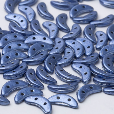 Taidian české sklenené korálky v tvare polmesiaca tyrkysovej farby, DIY korálkové šperky vo viktoriánskom štýle 3x10MM 3/5gramov/vrecko