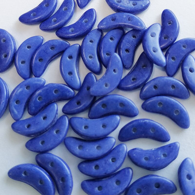 Taidian české sklenené korálky v tvare polmesiaca tyrkysovej farby, DIY korálkové šperky vo viktoriánskom štýle 3x10MM 3/5gramov/vrecko