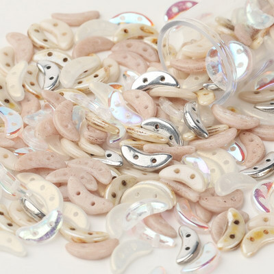 Taidian české sklenené korálky v tvare polmesiaca tyrkysovej farby, DIY korálkové šperky vo viktoriánskom štýle 3x10MM 3/5gramov/vrecko