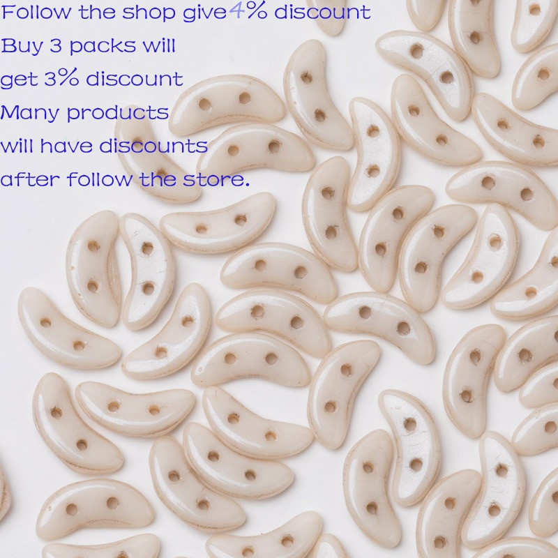 Taidian české sklenené korálky v tvare polmesiaca tyrkysovej farby, DIY korálkové šperky vo viktoriánskom štýle 3x10MM 3/5gramov/vrecko