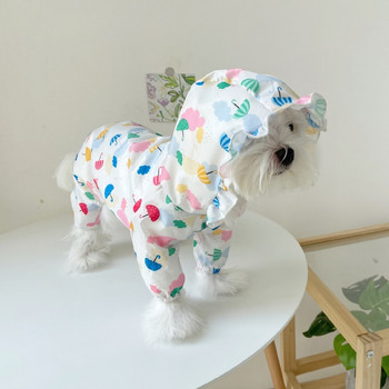 2022 Αδιάβροχο σκύλος Ρούχα για κατοικίδια με νερό για σκύλους μπουφάν βροχής Pomeranian Bichon Frize Poodle Schnauzer Ρούχα για σκύλους