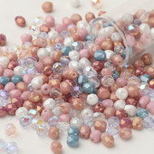 Taidian ohňom leštené české sklenené korálky v tvare jujube na výrobu módnych náušníc, personalizované viacfarebné miešanie 4 mm 5/10 gramov