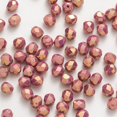 Taidian ohňom leštené české sklenené korálky v tvare jujube na výrobu módnych náušníc, personalizované viacfarebné miešanie 4 mm 5/10 gramov