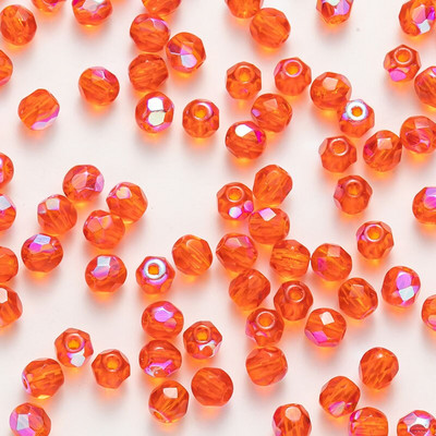 Taidian ohňom leštené české sklenené korálky v tvare jujube na výrobu módnych náušníc, personalizované viacfarebné miešanie 4 mm 5/10 gramov