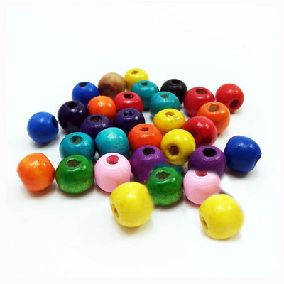 13-300 tk Värvilised puidust vahehelmed ümmargused keskkonnasõbralikud lahtised puidust helmed isetegemise tarvikud käevõrud ehete valmistamise tarvikud