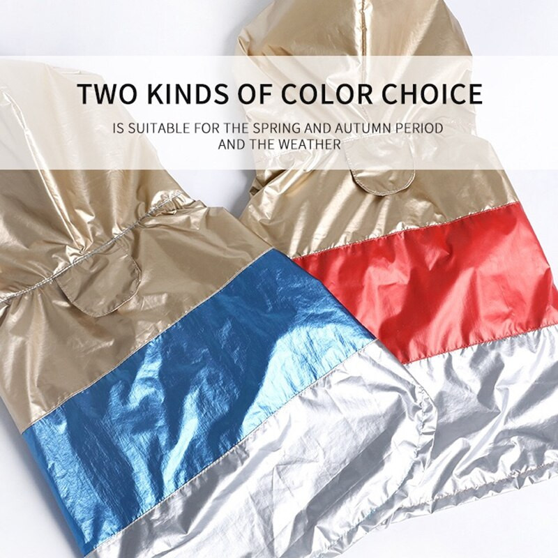 Pelernă de ploaie reflectorizantă pentru câini de companie Haine de schi pentru câini de talie mică, haină impermeabilă, jachetă în aer liber, costume de buldog francez IBC08