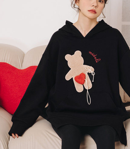 Bluza de dama pentru gravide cu gluga