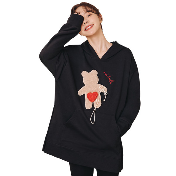 Bluza de dama pentru gravide cu gluga