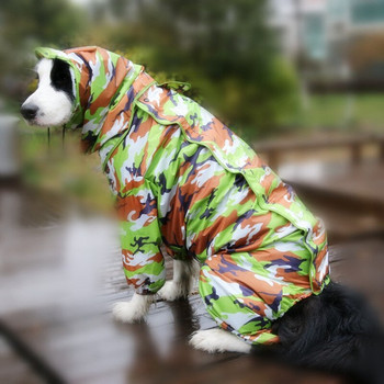 Αδιάβροχο για σκύλους Μεγάλο κατοικίδιο αδιάβροχο ρούχο βροχής για μεγάλους μεσαίους μικρούς σκύλους Golden Retriever Παλτό ρούχων για κατοικίδια εξωτερικού χώρου