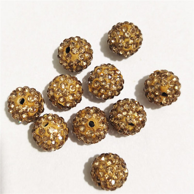 Transport gratuit! Mărgele distanțiere cu strasuri rotunde, de bună calitate, 10 mm 12 mm, margele DIY pentru accesorii de ac și fabricarea de bijuterii