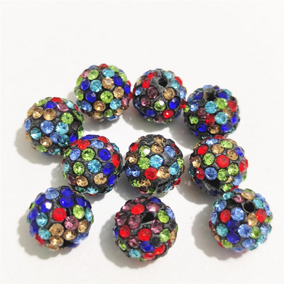 Transport gratuit! Mărgele distanțiere cu strasuri rotunde, de bună calitate, 10 mm 12 mm, margele DIY pentru accesorii de ac și fabricarea de bijuterii