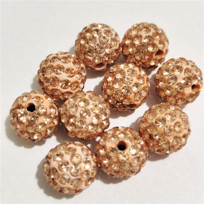 Transport gratuit! Mărgele distanțiere cu strasuri rotunde, de bună calitate, 10 mm 12 mm, margele DIY pentru accesorii de ac și fabricarea de bijuterii