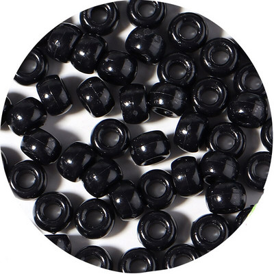 Lielas caurumu krelles Poniju akrila krelles starplikas krelles Dažādas krāsas bērniem Amatniecības konfekšu krāsa poniju krelles vairumtirdzniecība sēklu krelles