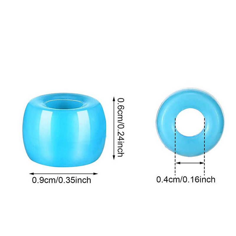 Lielas caurumu krelles Poniju akrila krelles starplikas krelles Dažādas krāsas bērniem Amatniecības konfekšu krāsa poniju krelles vairumtirdzniecība sēklu krelles