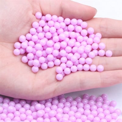 3/4/5/6/8 mm matné farebné plastové okrúhle imitácie perál bez dierky korálky DIY rozpera voľné korálky na šperky