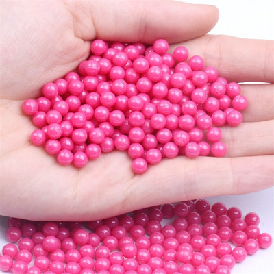 3/4/5/6/8 mm matné farebné plastové okrúhle imitácie perál bez dierky korálky DIY rozpera voľné korálky na šperky