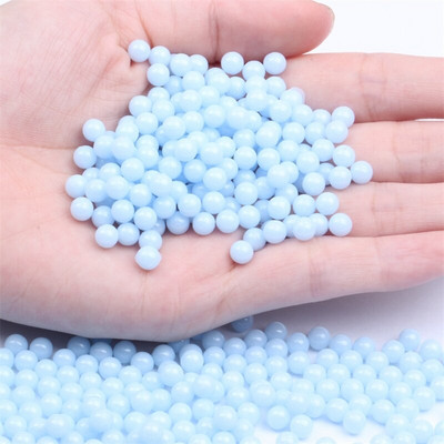 3/4/5/6/8 mm matné farebné plastové okrúhle imitácie perál bez dierky korálky DIY rozpera voľné korálky na šperky
