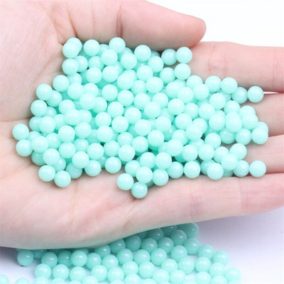3/4/5/6/8 mm matné farebné plastové okrúhle imitácie perál bez dierky korálky DIY rozpera voľné korálky na šperky