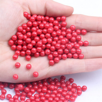 3/4/5/6/8 mm matné farebné plastové okrúhle imitácie perál bez dierky korálky DIY rozpera voľné korálky na šperky