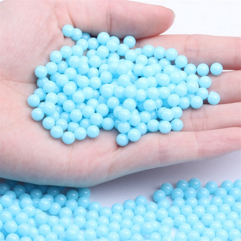 3/4/5/6/8 mm matné farebné plastové okrúhle imitácie perál bez dierky korálky DIY rozpera voľné korálky na šperky