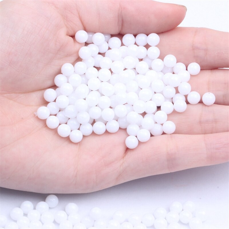 3/4/5/6/8 mm matné farebné plastové okrúhle imitácie perál bez dierky korálky DIY rozpera voľné korálky na šperky