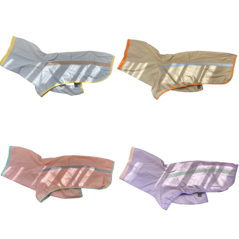 Ανακλαστικό αδιάβροχο σκύλου Traction Rain Coat Αδιάβροχο αντιανεμικό μπουφάν γάτας για μεσαία μεγάλα ρούχα για σκύλους Jumpsuit Προμήθειες για κατοικίδια