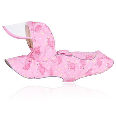 Pelerina de ploaie pentru câini Manta de ploaie cu desene reflectorizante pentru câini de talie mică, mijlocie, drăguț, rezistent la ploaie, îmbrăcăminte pentru cățeluș, accesorii pentru animale de companie