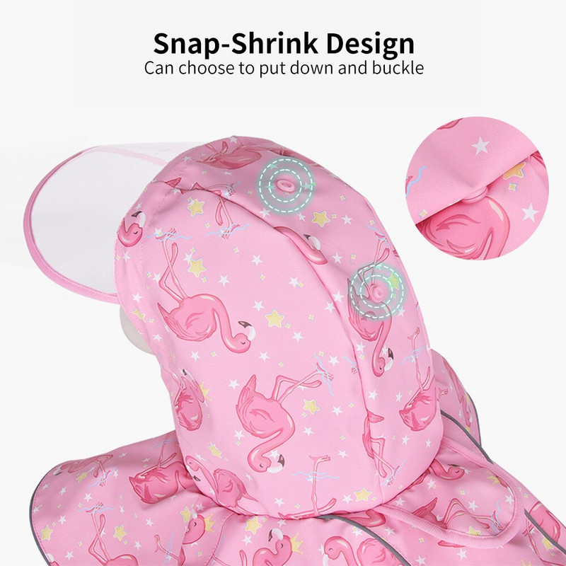 Pelerina de ploaie pentru câini Manta de ploaie cu desene reflectorizante pentru câini de talie mică, mijlocie, drăguț, rezistent la ploaie, îmbrăcăminte pentru cățeluș, accesorii pentru animale de companie