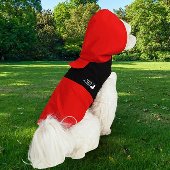 Κομψό αδιάβροχο σκύλου Άνετο εσωτερικό φλις αδιάβροχο κάλυμμα για όλο το σώμα με κουκούλα χείλος