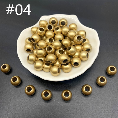 30 buc/lot 12x10mm margele distanțiere acrilice mate Mărgele cu găuri mari și mari pentru realizarea de bijuterii DIY