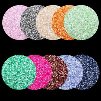 3600Pcs/Παρτίδα 2mm Cat Eye Color Glass Bead Μονόχρωμο Τσέχικο Tube Seed Spacer DIY Beads For Kids κοσμήματα κατασκευής ραπτικής