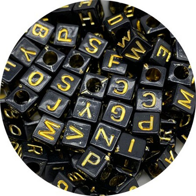 100 бр. Смесени акрилни мъниста с букви Азбука Цифрови разхлабени дистанционни мъниста за изработка на бижута Направи си сам ръчно изработена гривна Колие