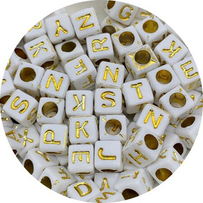 100 бр. Смесени акрилни мъниста с букви Азбука Цифрови разхлабени дистанционни мъниста за изработка на бижута Направи си сам ръчно изработена гривна Колие