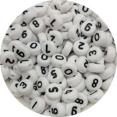 100 бр. Смесени акрилни мъниста с букви Азбука Цифрови разхлабени дистанционни мъниста за изработка на бижута Направи си сам ръчно изработена гривна Колие