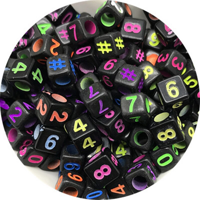 100 бр. Смесени акрилни мъниста с букви Азбука Цифрови разхлабени дистанционни мъниста за изработка на бижута Направи си сам ръчно изработена гривна Колие