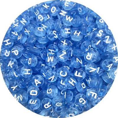 100 бр. Смесени акрилни мъниста с букви Азбука Цифрови разхлабени дистанционни мъниста за изработка на бижута Направи си сам ръчно изработена гривна Колие