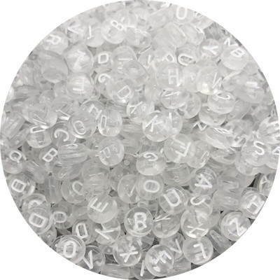 100 бр. Смесени акрилни мъниста с букви Азбука Цифрови разхлабени дистанционни мъниста за изработка на бижута Направи си сам ръчно изработена гривна Колие