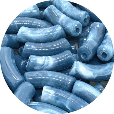 10 ks 35x14mm akrylové korálky, rúrkové korálky, voľné rozpery, plastové zakrivené korálky s rezancami na výrobu náramkov, šperkov, remeselných potrieb