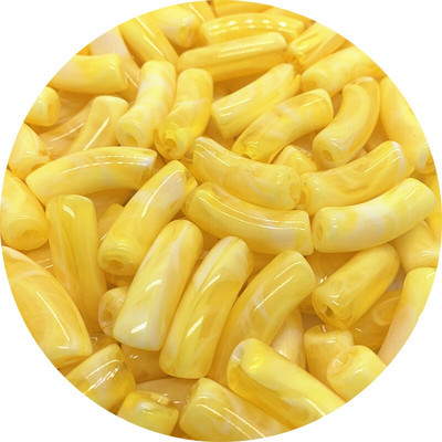10 ks 35x14mm akrylové korálky, rúrkové korálky, voľné rozpery, plastové zakrivené korálky s rezancami na výrobu náramkov, šperkov, remeselných potrieb