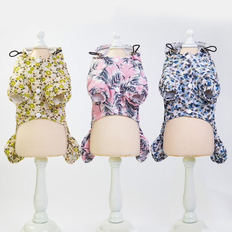 Дъждобран за кучета Водоустойчиво яке за кученца Дъждобрани за домашни любимци Дрехи за малки кучета/котки Безплатна доставка Drop Ship