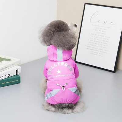 Kišni kaput za pse, kombinezon, reflektirajući kišni kaput s kapuljačom, vodootporna jakna, kišna odjeća, kapuljača, odjeća za male pse, oprema za kućne ljubimce na otvorenom