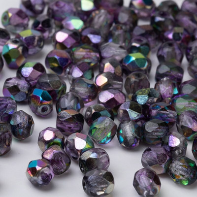 Taidian Čekijos ugniai poliruoti stiklo karoliukai jujubes formos rankų darbo amatų dovana, nacionalinis stilius 4mm 3/5 gramai / maišelis